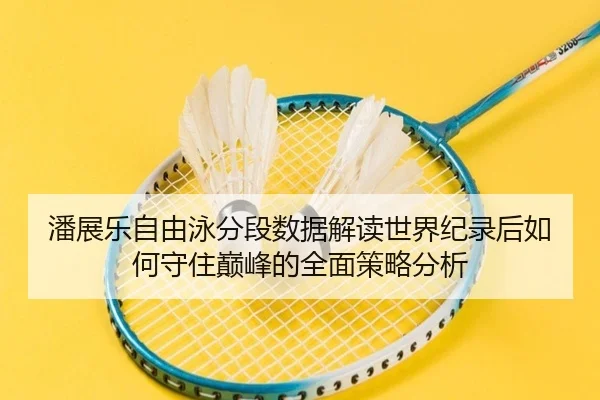 潘展乐自由泳分段数据解读世界纪录后如何守住巅峰的全面策略分析